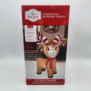 Holiday Time Christmas Bighorn Sheep Airblown Yard Inflatable 48" LED Easy Setup